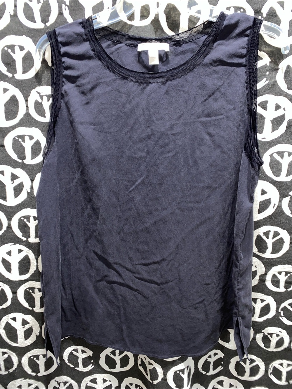HUGO BOSS BLACK SILK TANK SZ 12